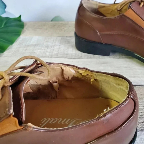 AMALI | Lace-Up Dress Shoes in Tan/Brown Style 1843-028 sz 11 - Picture 6 of 11
